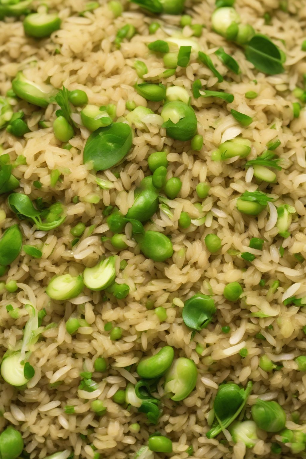 A high-resolution photo of sprouts poha with visible green sprouts mixed in, under soft lighting.
