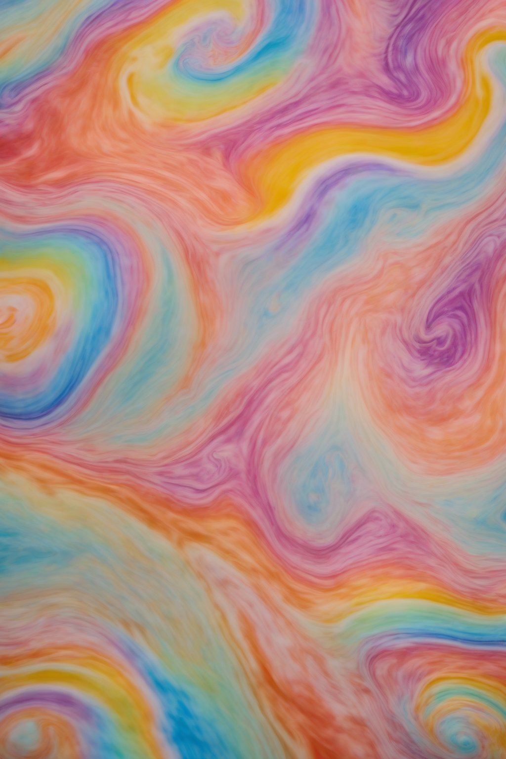 A high-resolution photo of the Rainbow Sherbet Swirl, colorful sherbet layers fizzing in a glass, under soft lighting.
