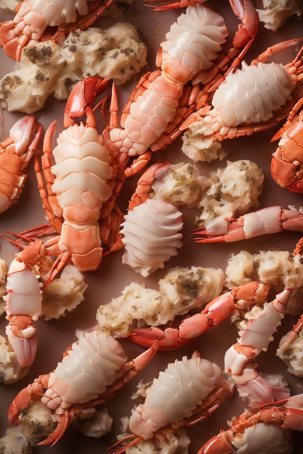 A high-resolution photo of truffle-shaved lobster tails under soft lighting.