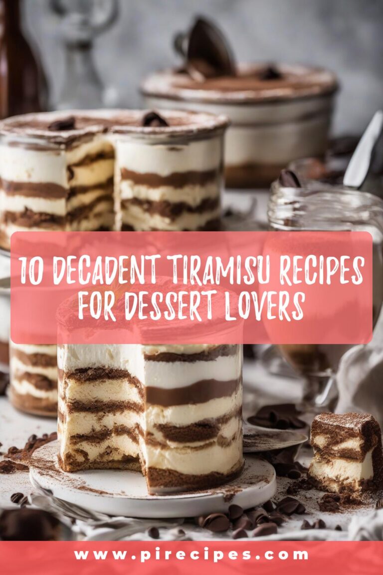 10 Decadent Tiramisu Recipes for Dessert Lovers