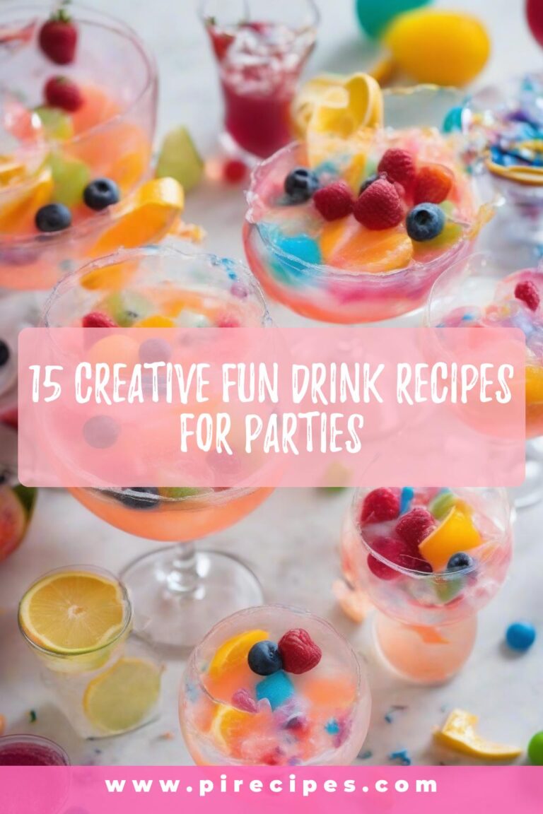 15 Creative Fun Drink Recipes for Parties