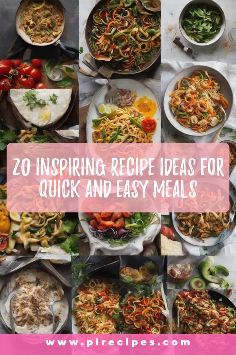 20 Inspiring Recipe Ideas for Quick and Easy Meals
