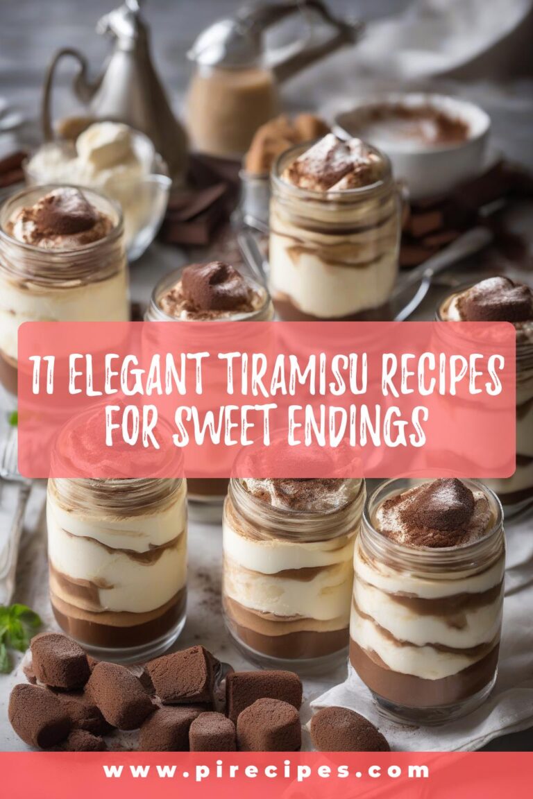11 Elegant Tiramisu Recipes for Sweet Endings