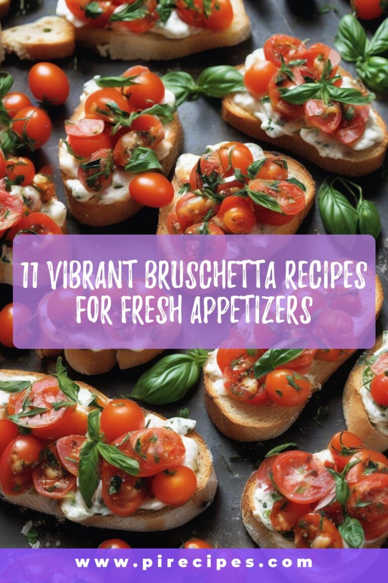 11 Vibrant Bruschetta Recipes for Fresh Appetizers
