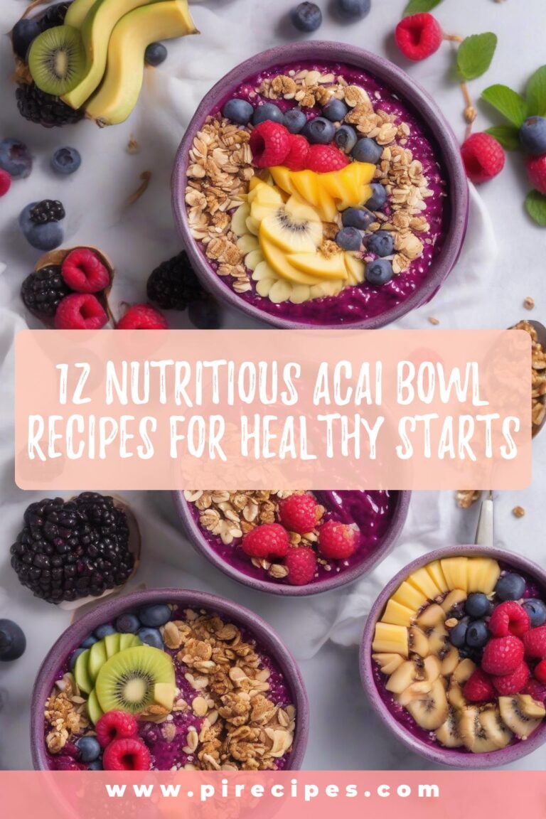 12 Nutritious Acai Bowl Recipes for Healthy Starts