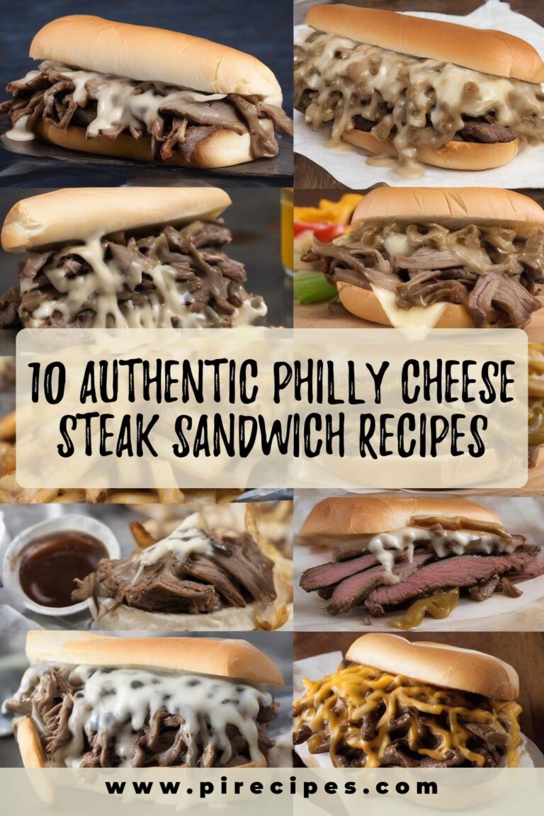 10 Authentic Philly Cheese Steak Sandwich Recipes