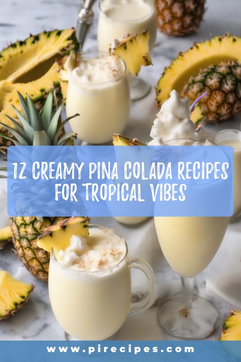 12 Creamy Pina Colada Recipes for Tropical Vibes