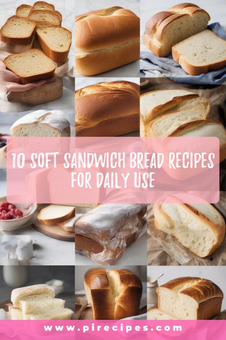 10 Soft Sandwich Bread Recipes for Daily Use