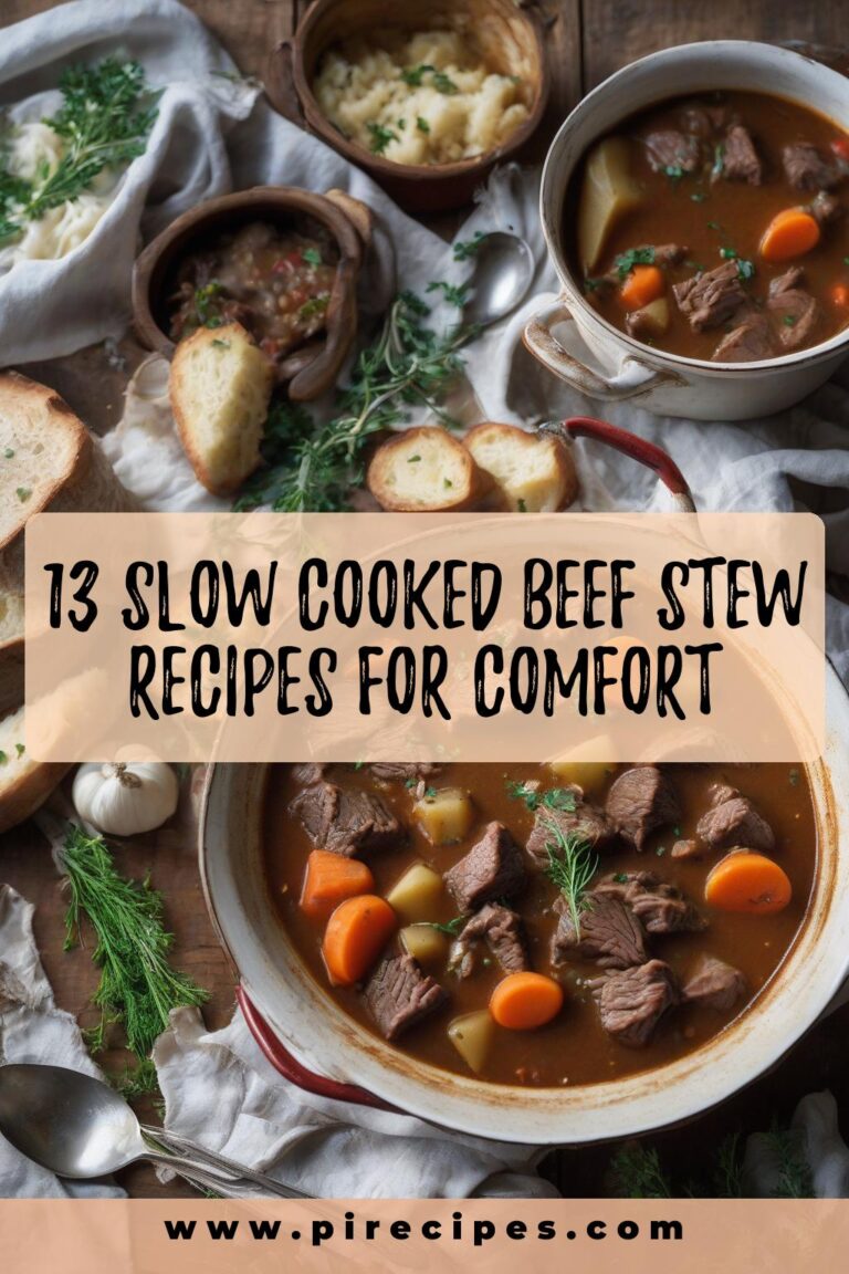 13 Slow-Cooked Beef Stew Recipes for Comfort