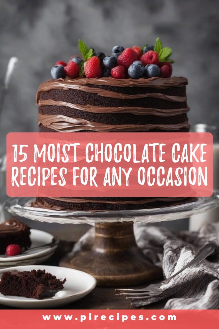 15 Moist Chocolate Cake Recipes for Any Occasion