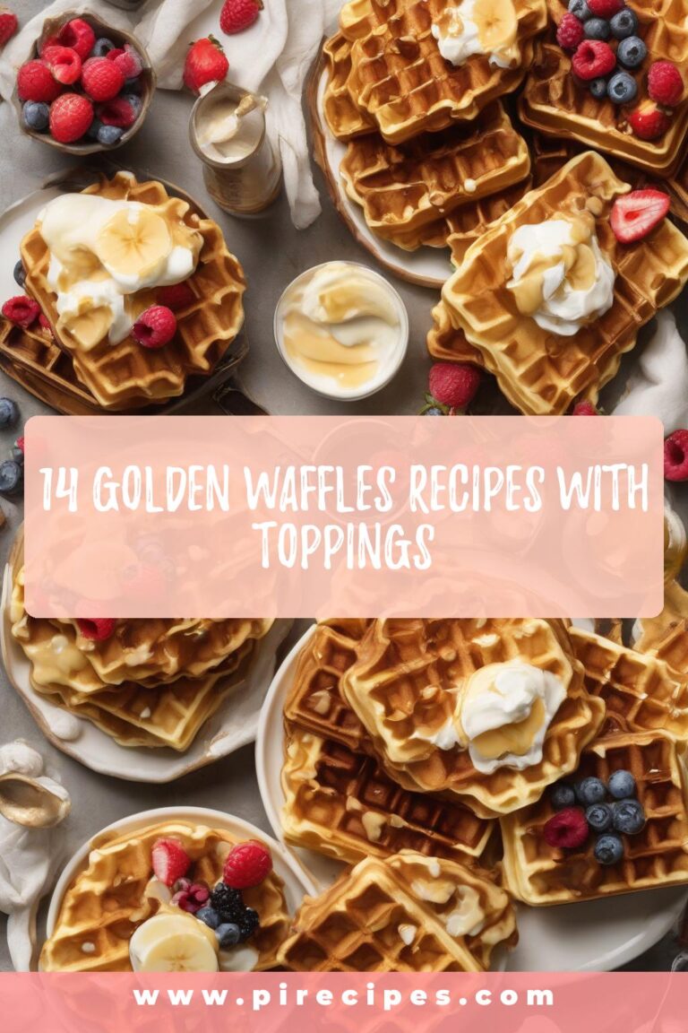 14 Golden Waffles Recipes with Toppings