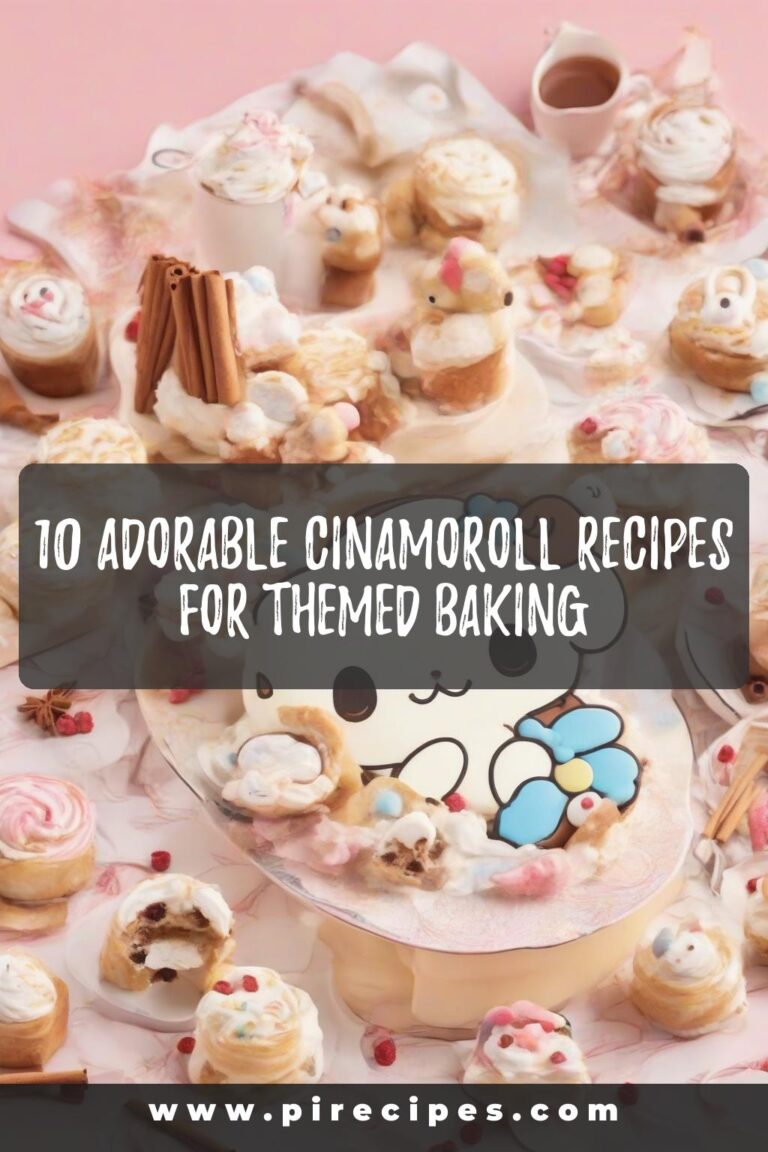 10 Adorable Cinamoroll Recipes for Themed Baking