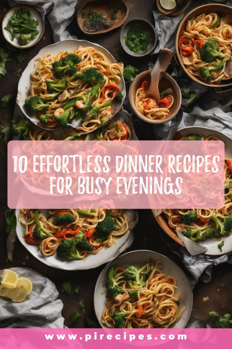 10 Effortless Dinner Recipes for Busy Evenings