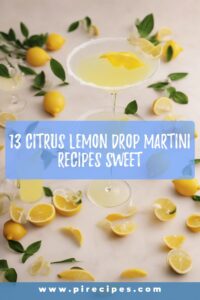 13 Citrus Lemon Drop Martini Recipes Sweet