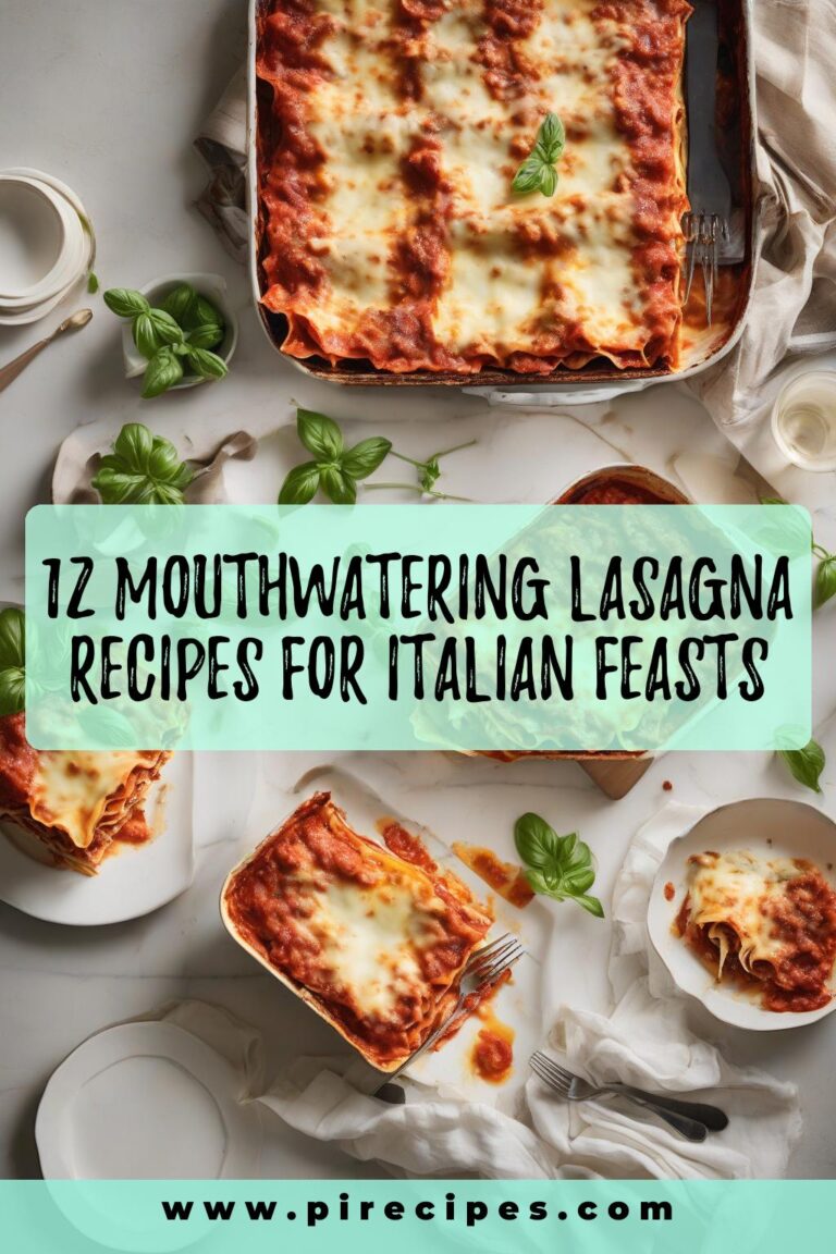 12 Mouthwatering Lasagna Recipes for Italian Feasts
