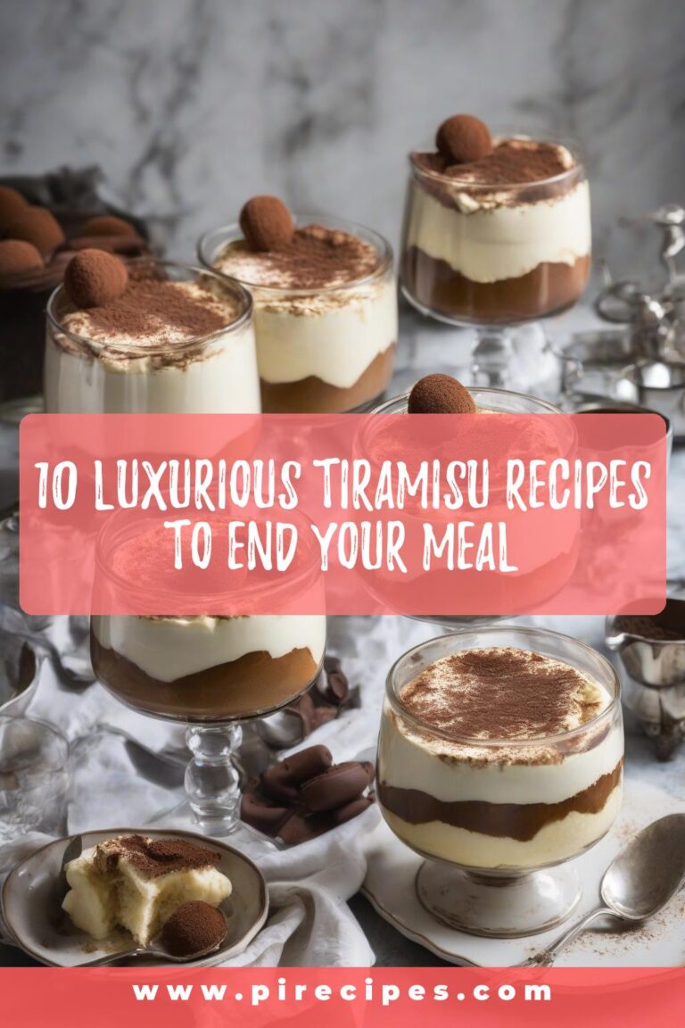 10 Luxurious Tiramisu Recipes to End Your Meal