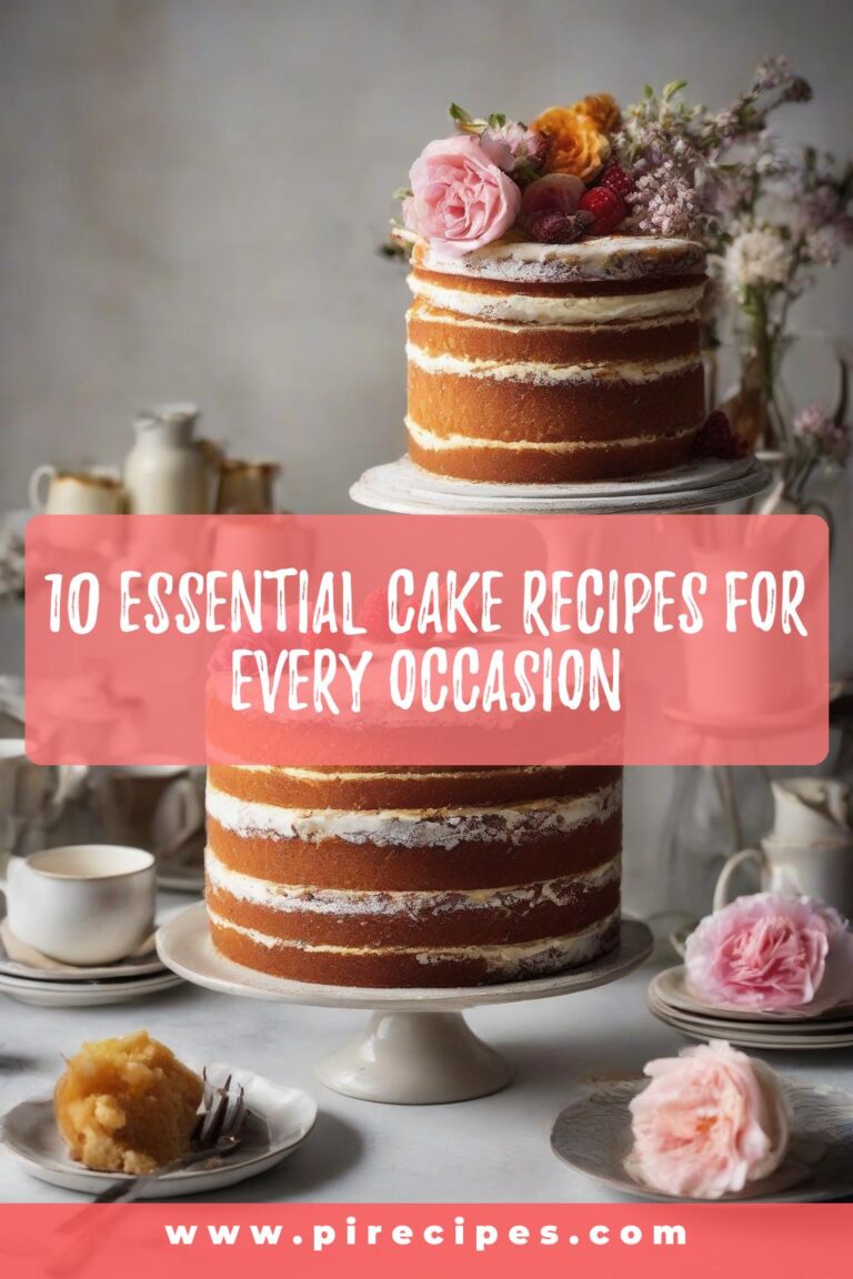 10 Essential Cake Recipes for Every Occasion