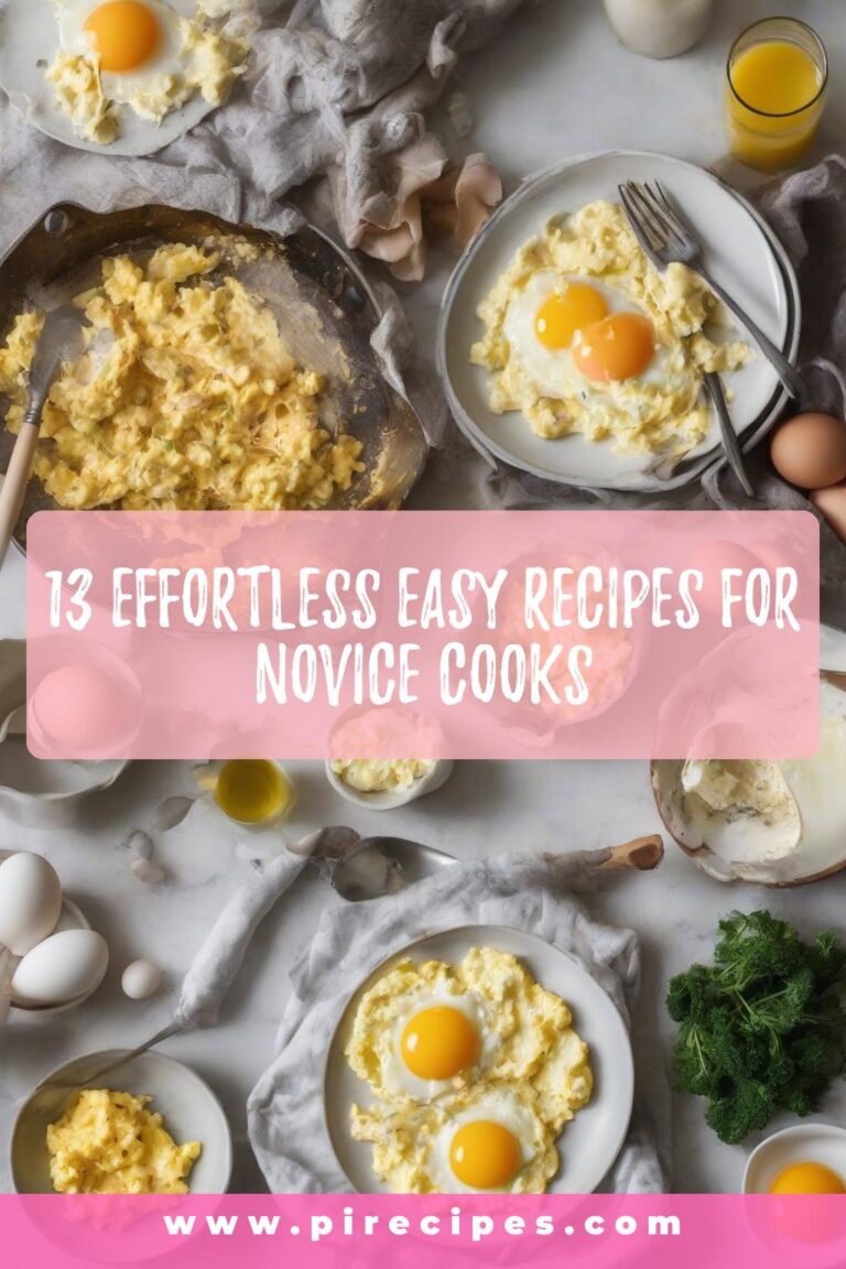 13 Effortless Easy Recipes for Novice Cooks
