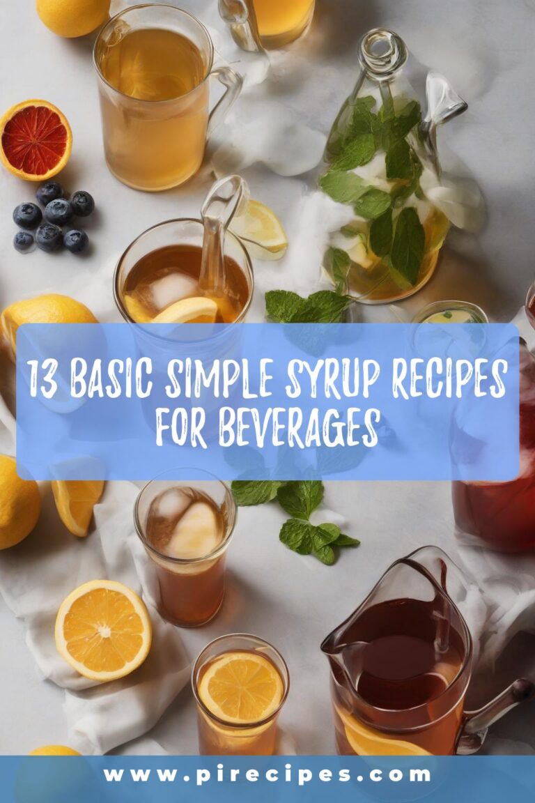 13 Basic Simple Syrup Recipes for Beverages