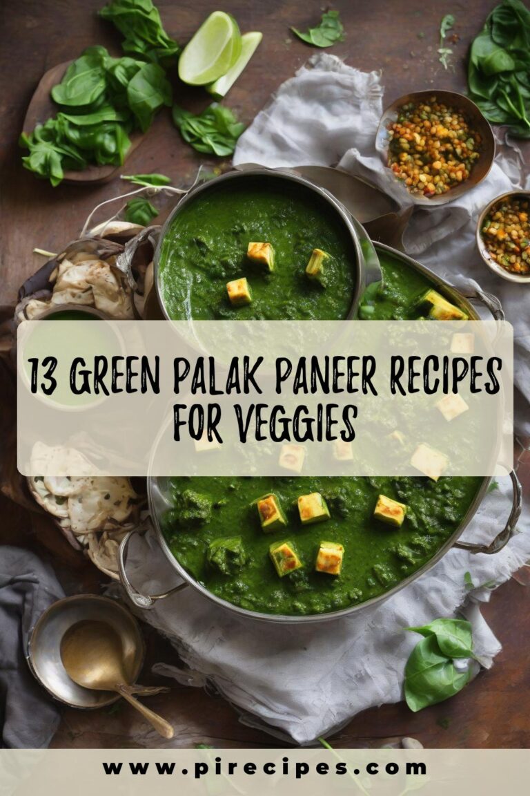 13 Green Palak Paneer Recipes for Veggies