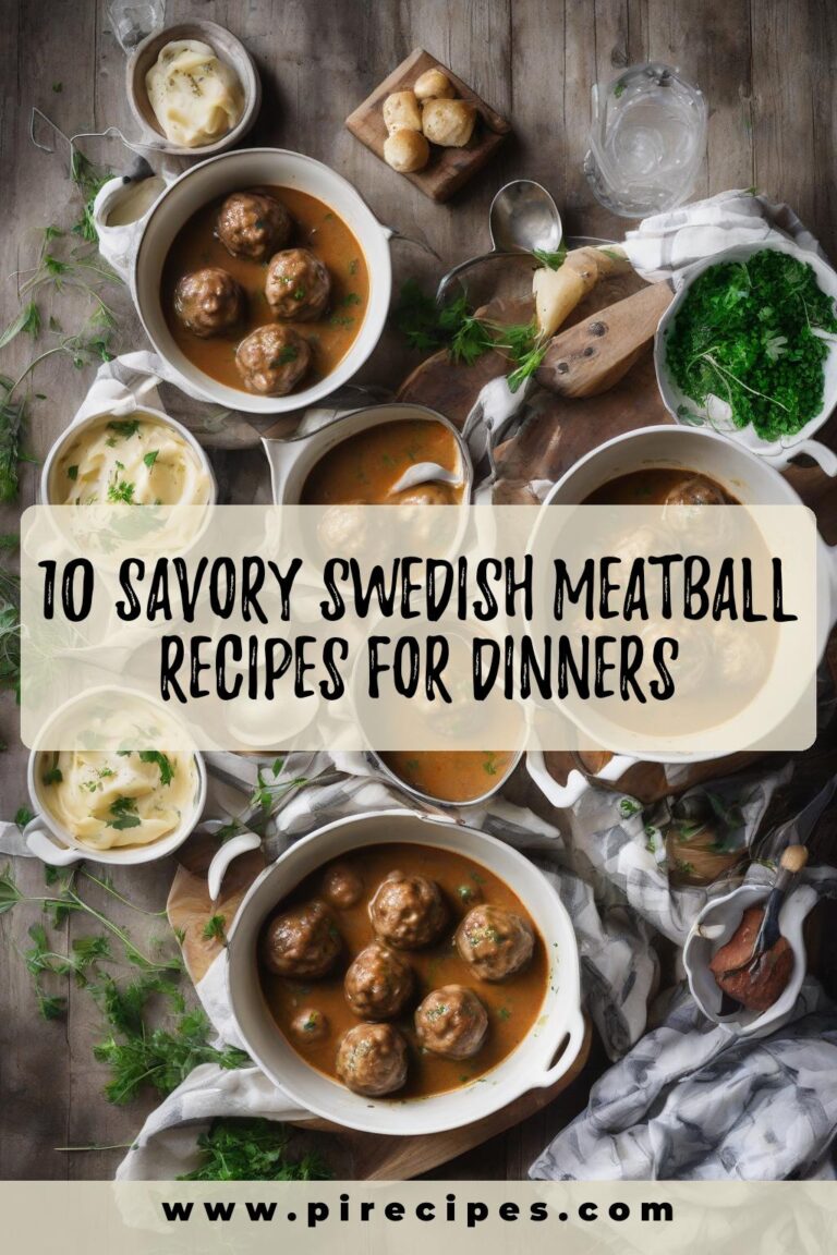 10 Savory Swedish Meatball Recipes for Dinners