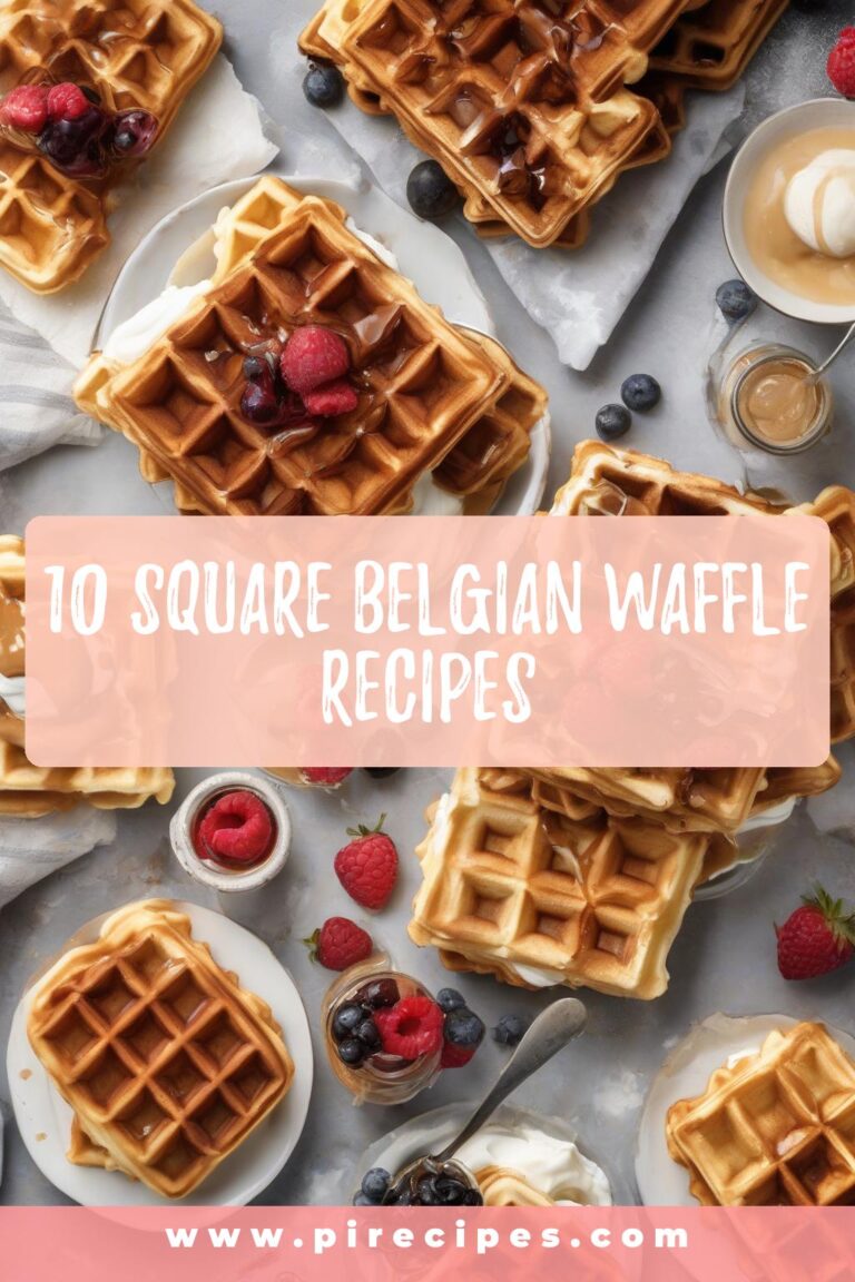 10 Square Belgian Waffle Recipes