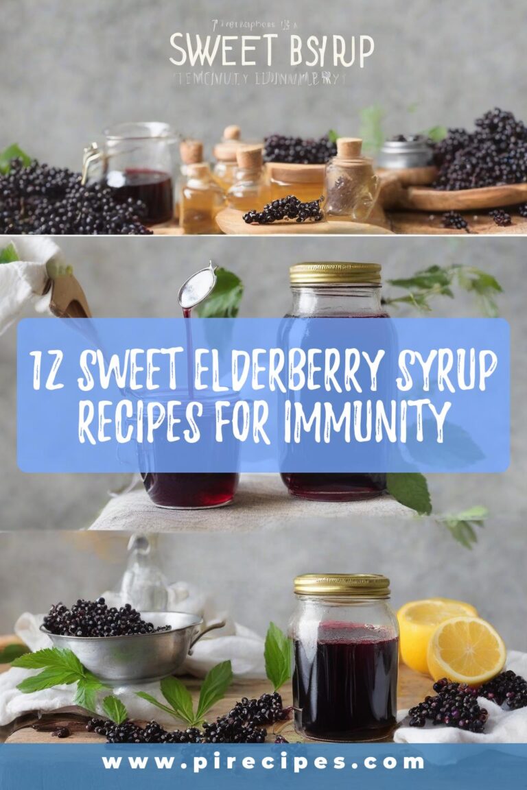 12 Sweet Elderberry Syrup Recipes for Immunity