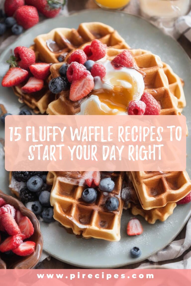 15 Fluffy Waffle Recipes to Start Your Day Right