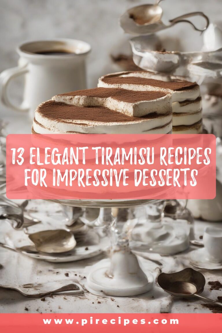 13 Elegant Tiramisu Recipes for Impressive Desserts