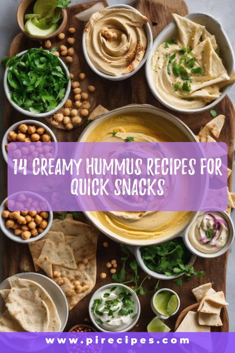 14 Creamy Hummus Recipes for Quick Snacks