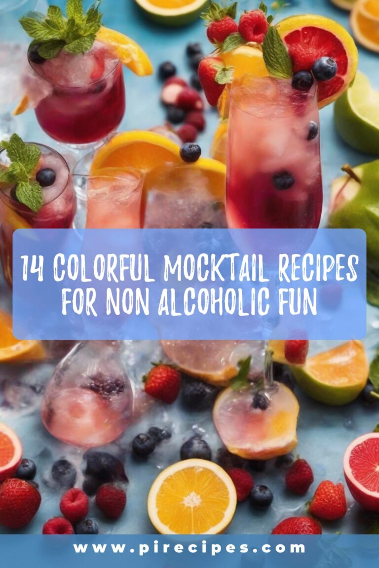 14 Colorful Mocktail Recipes for Non-Alcoholic Fun