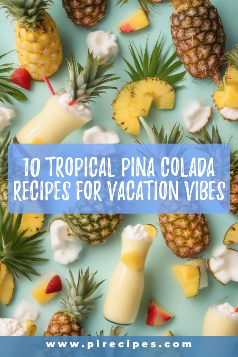 10 Tropical Pina Colada Recipes for Vacation Vibes
