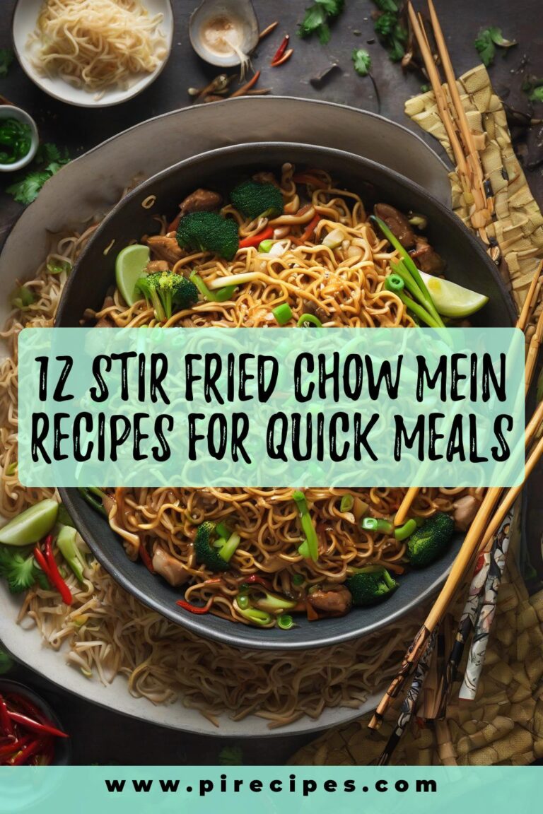 12 Stir-Fried Chow Mein Recipes for Quick Meals