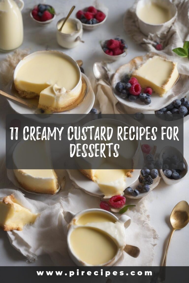 11 Creamy Custard Recipes for Desserts