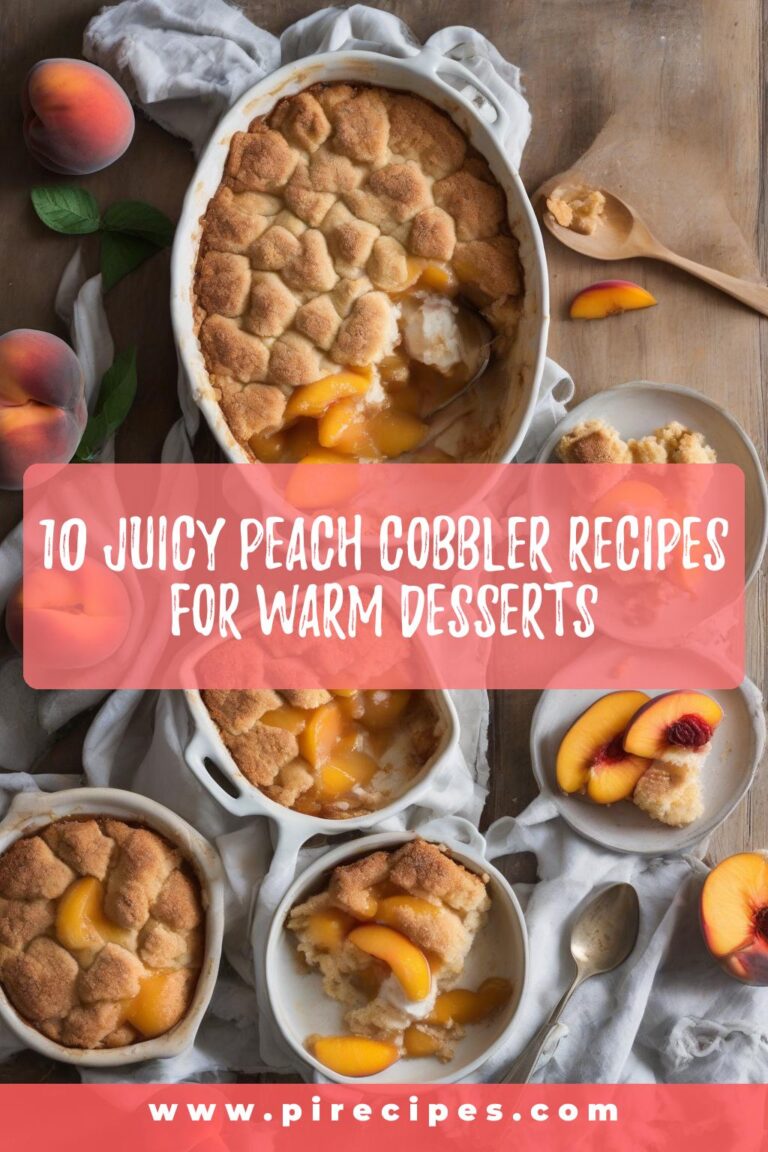 10 Juicy Peach Cobbler Recipes for Warm Desserts