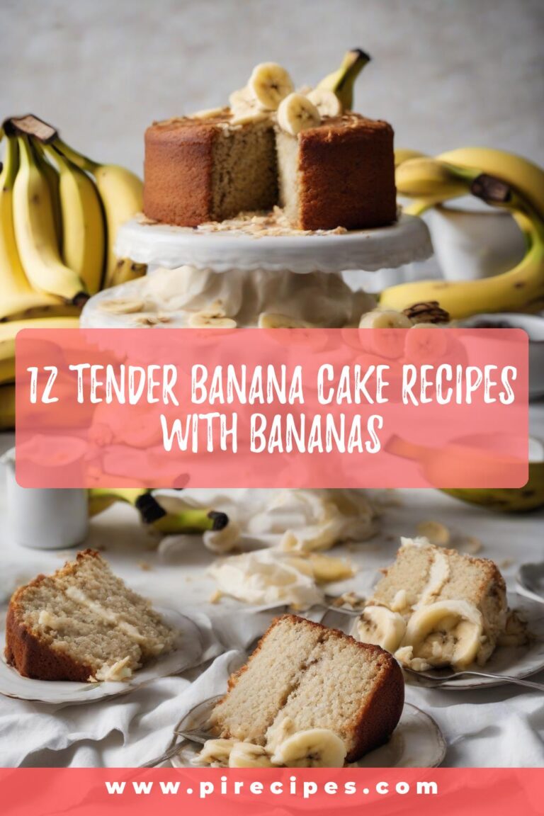 12 Tender Banana Cake Recipes with Bananas