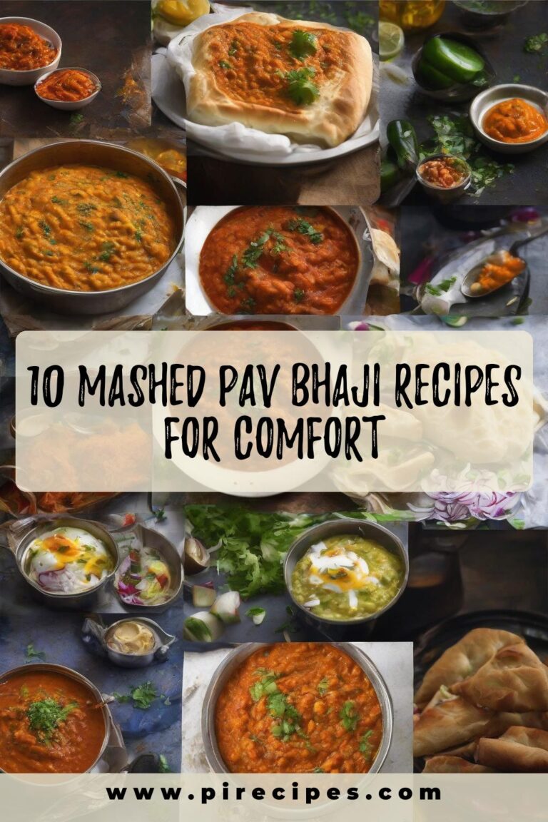 10 Mashed Pav Bhaji Recipes for Comfort