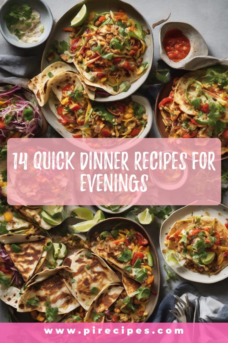 14 Quick Dinner Recipes for Evenings