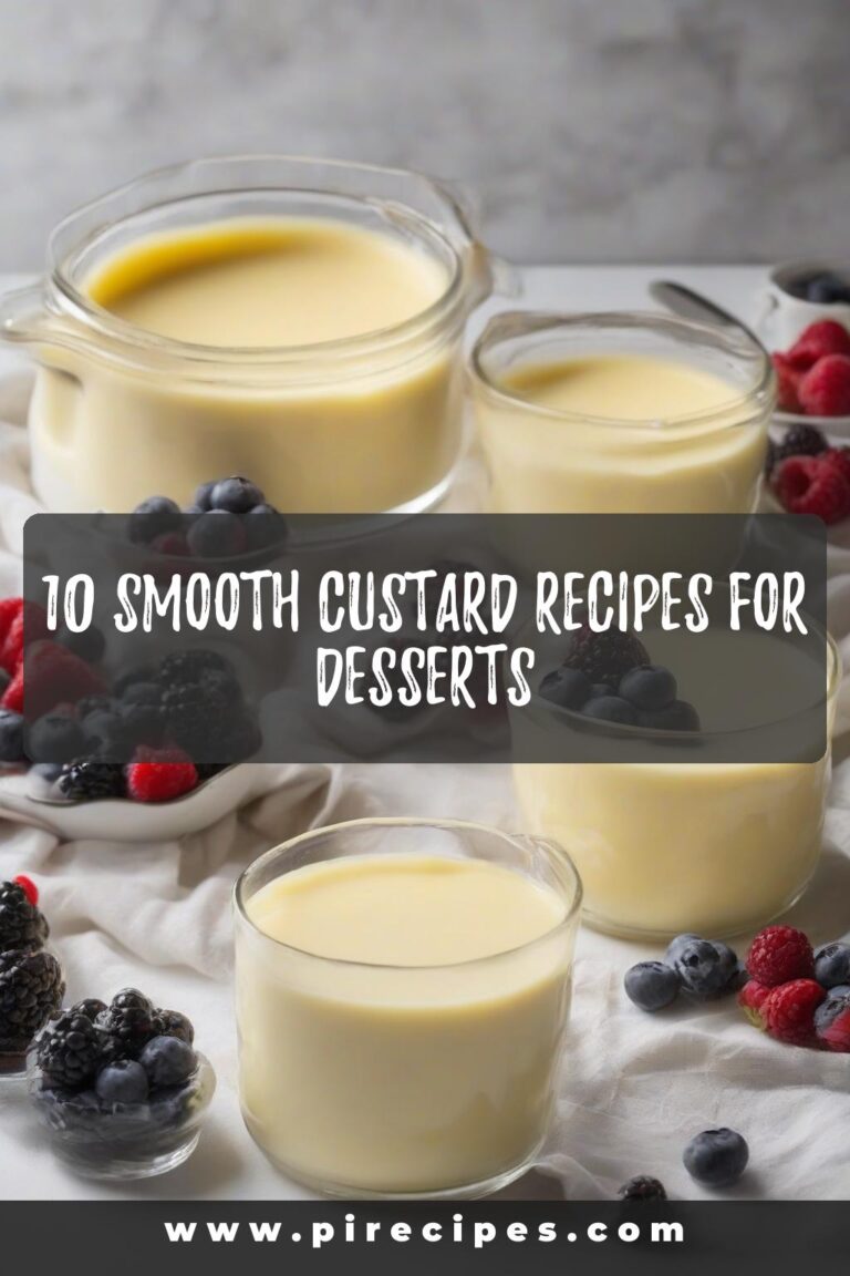 10 Smooth Custard Recipes for Desserts