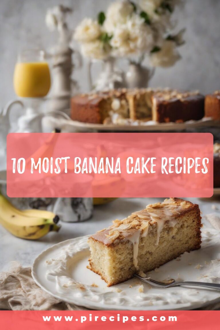 10 Moist Banana Cake Recipes