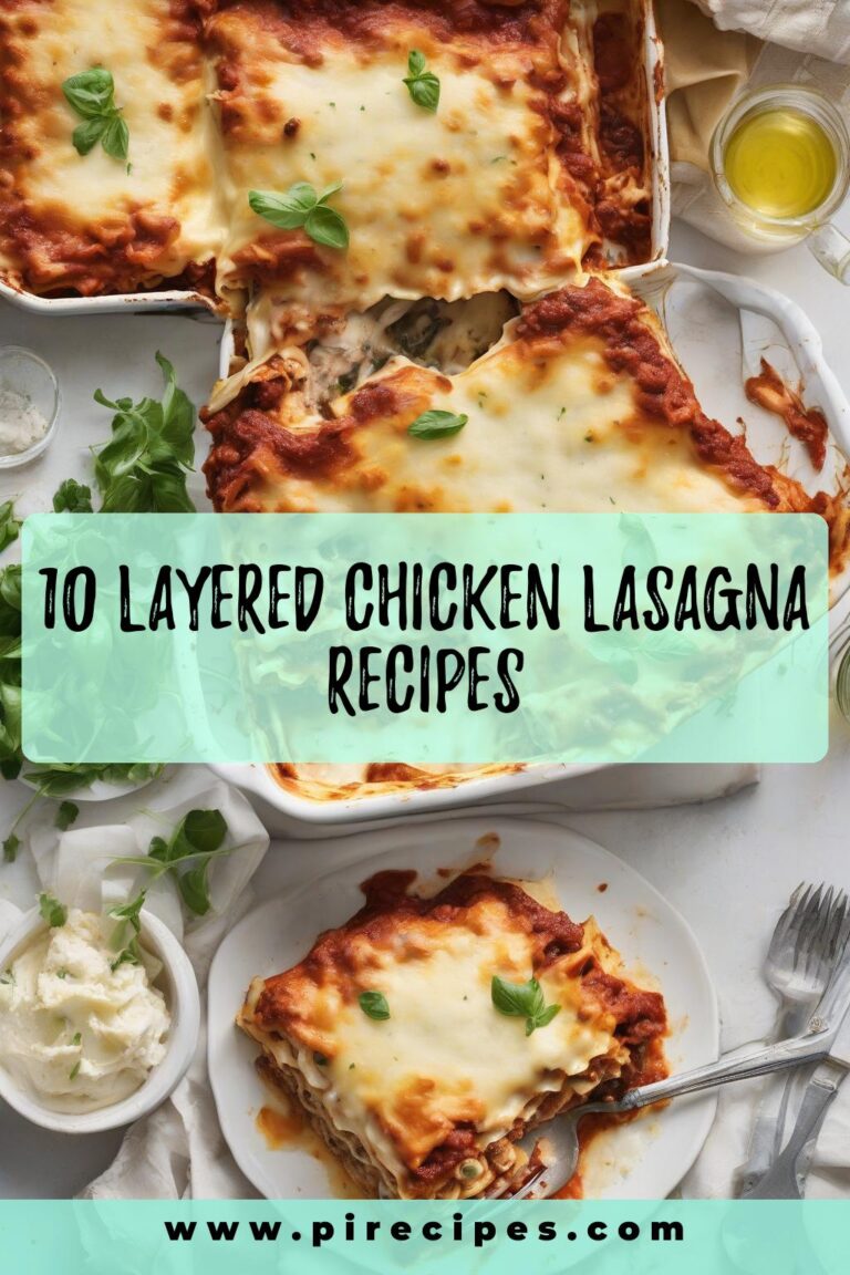 10 Layered Chicken Lasagna Recipes