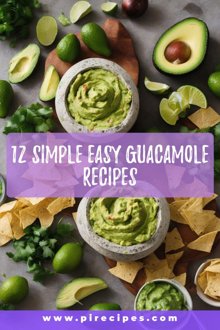 12 Simple Easy Guacamole Recipes